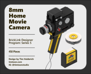 8mm Home Movie Camera in Lego